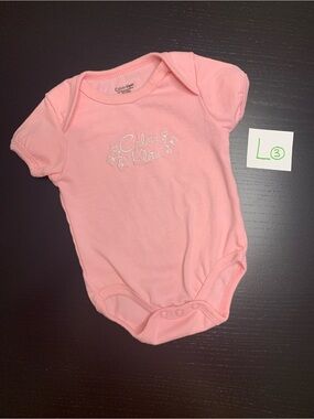 ⭐️5/$10.00⭐️ Calvin Klein 0-3m Pink Baby Onesie